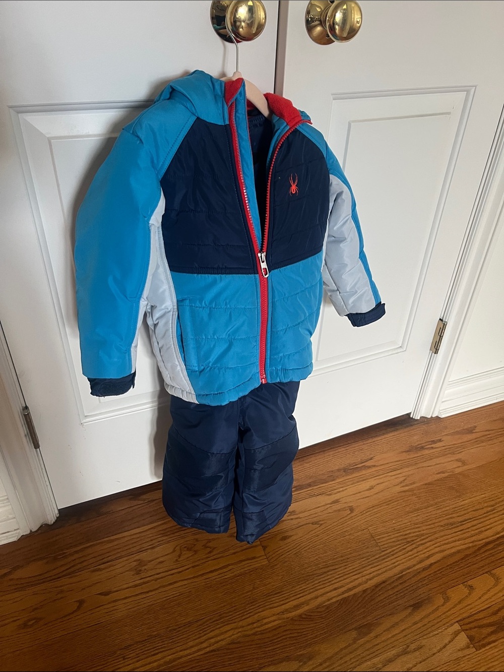 Spyder Blue and Navy Kids 2-Piece Winter Snow Set